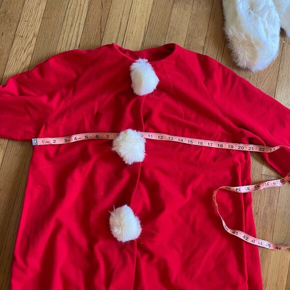 50s-60s Holiday Robe and Slipper Set - Picture 7 of 11